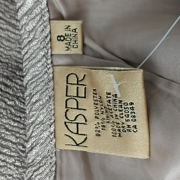 Kasper Gold Multi Shimmer Skirt Sz 8 - Picture 7 of 10